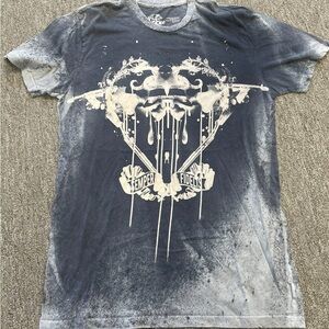 Men’s Medium Navy Blue “Semper Fidelis” T-shirt - Made In The USA